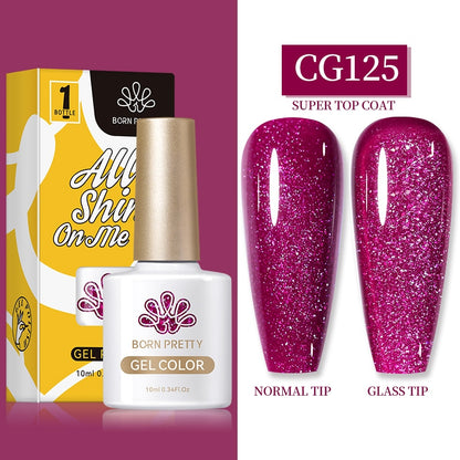 Gel Nail Polish, gel polish,  gel color, gel colour, cg125, pink, glitter, sequins gel