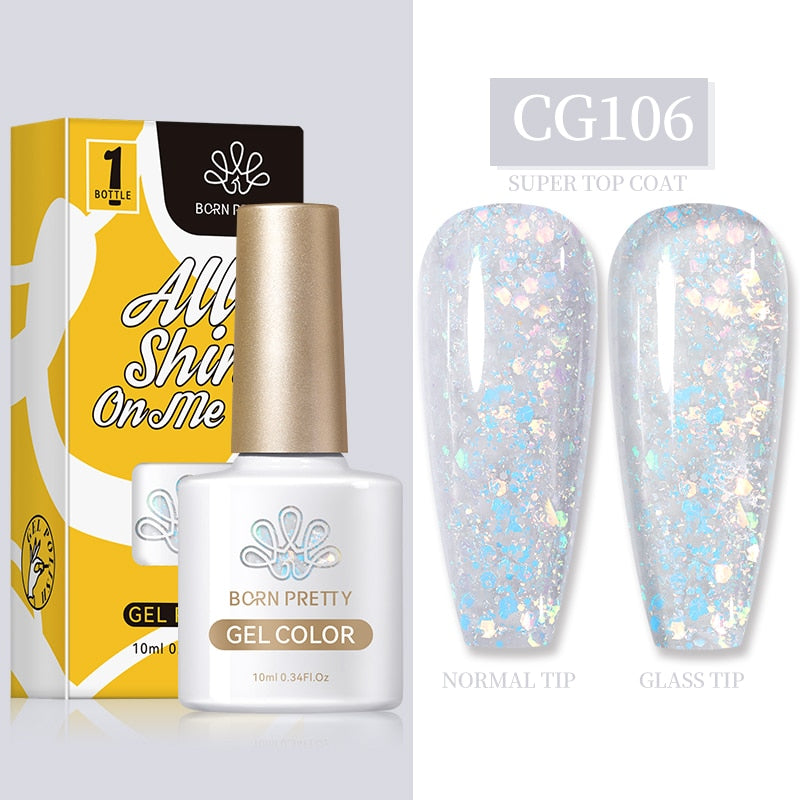 Gel Nail Polish, gel polish,  gel color, gel colour, cg106, silver, glitter, sequins