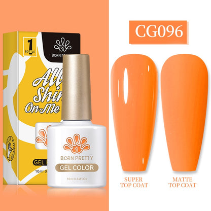 Gel Nail Polish, gel polish,  gel color, gel colour, cg096, orange