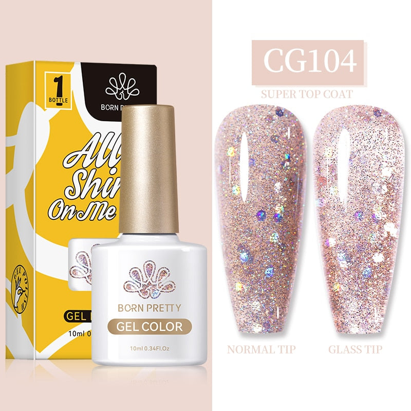 Gel Nail Polish, Gel polish, glitter, pink