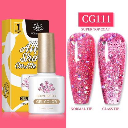 Gel Nail Polish, gel polish,  gel color, gel colour, cg111, pink, glitter, sequins gel