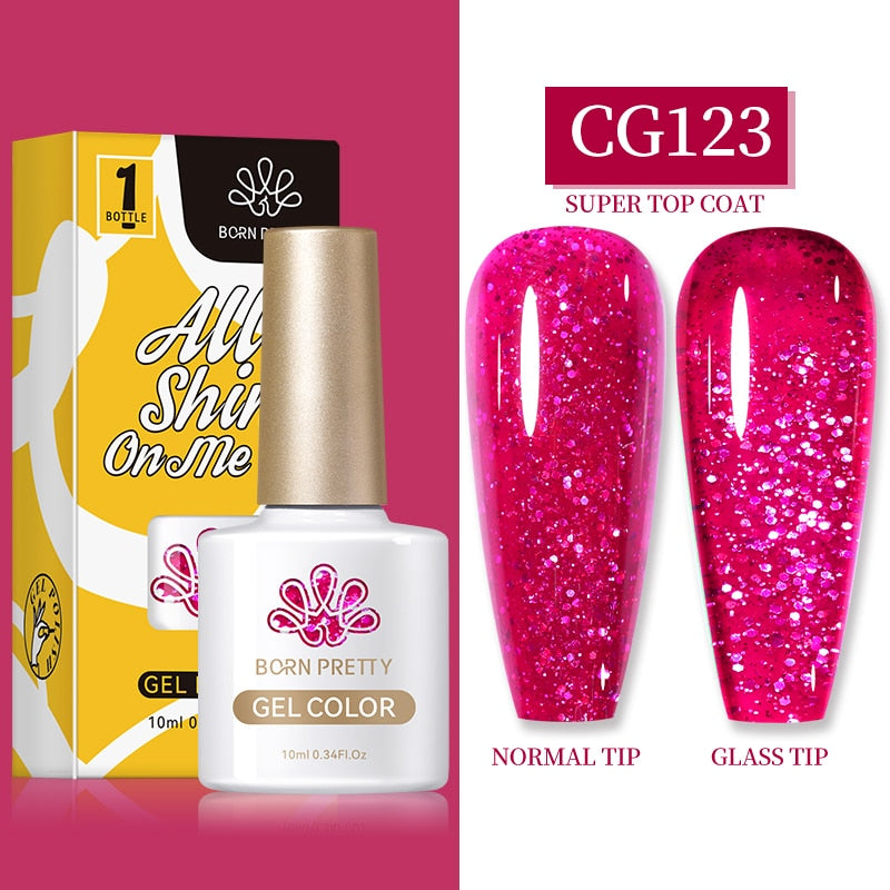 Gel Nail Polish, gel polish,  gel color, gel colour, cg123, pink, glitter, sequins gel