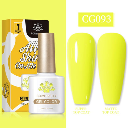 Gel Nail Polish, gel polish,  gel color, gel colour, cg093, yellow, fluro