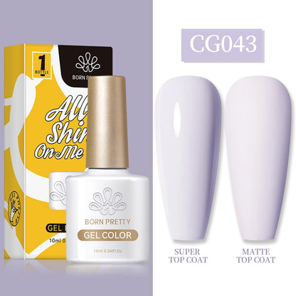 Gel Nail Polish, gel polish,  gel color, gel colour, cg043, white, grey