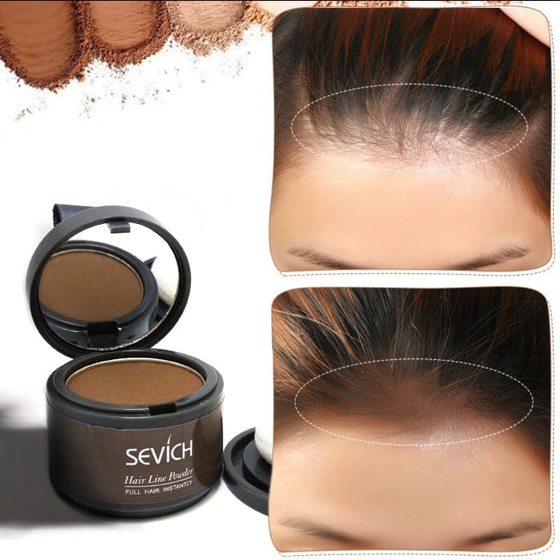 Hair Root Touch Up Powder , hair, hair thinning, grey, before, after