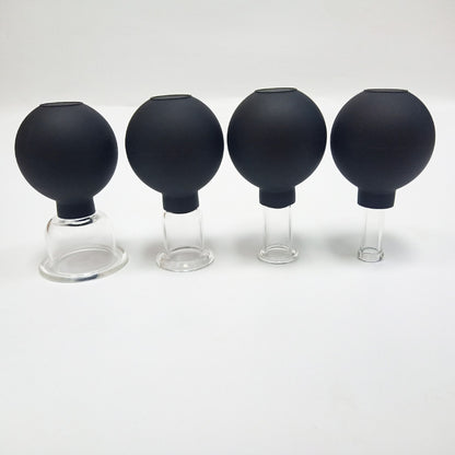 Facial Cupping Set , face cup, face cupping, black