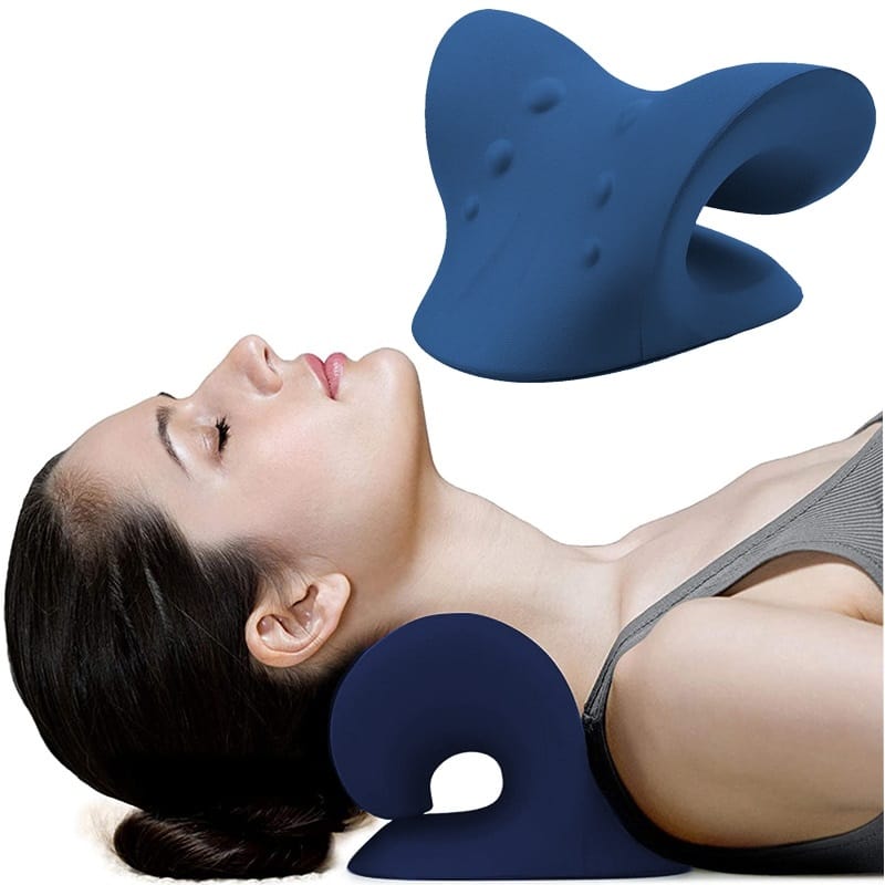 Neck and Shoulder Stretcher, dark blue, blue