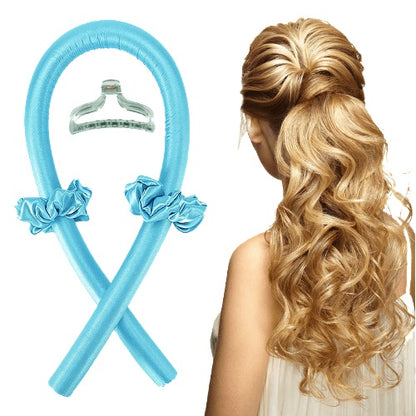 Heatless Curling Rod, , blue,  curly hair, curls