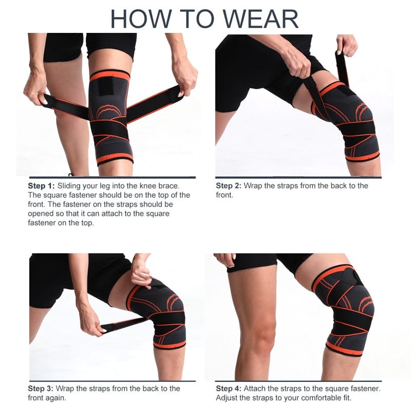 Knee Support Brace, knee support, knee brace, how to